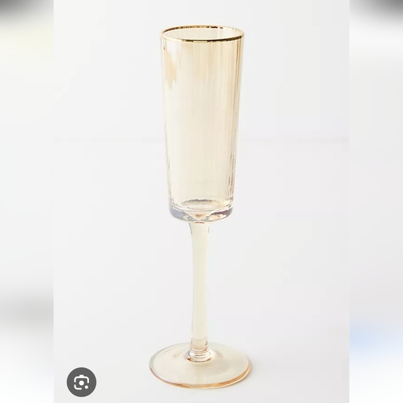 NWT Anthropologie Rochelle Champange Flutes Set Of 4 Rare - Picture 3 of 9